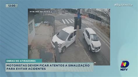 Obras no Atiradores motoristas devem ficar atentos a sinalização para