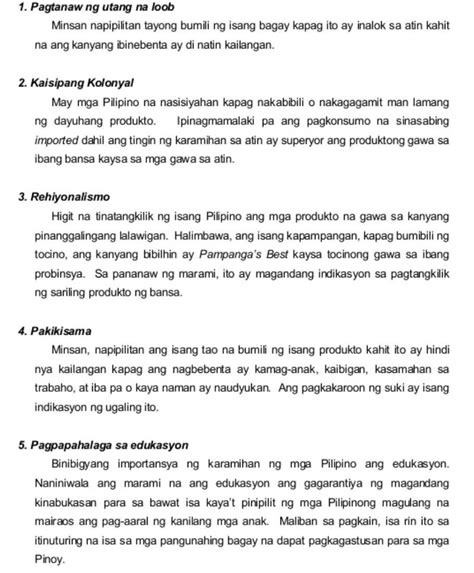 Pagtangkilik Ng Mga Pilipino Sa Mga Produktong Banyaga O Mga Imported