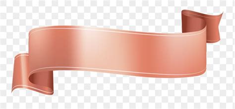 Download Premium Png Of Ribbon Png Image Rose Gold Decorative Banner