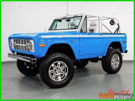 1971 Custom Ford Bronco Completly Restored Blue White Classic SUV for sale: photos, technical ...