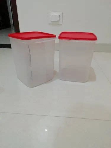 Transparent White Thick Tupper Plastic Tupperware Products Size 5 4