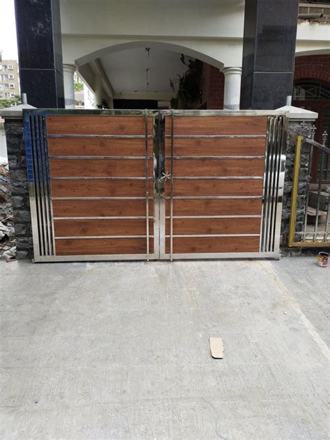 Stainless Steel Hpl Sheet Gate At Rs 1550 Square Feet Stainless Steel