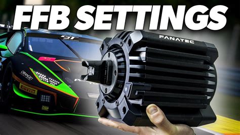 ACC Fanatec Clubsport DD FFB Settings YouTube