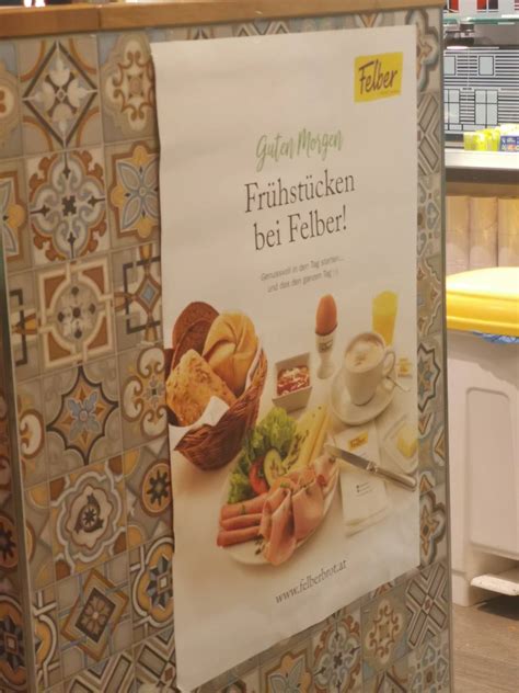 Speisekarte von Bäckerei Felber Wien Am Hbf 1