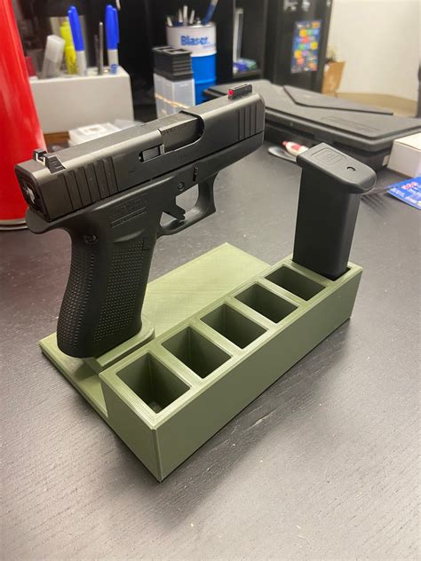 Glock 43x G48 9mm Gun Stand And Magazine Holder Great For Gun Safe Organization Travmfg