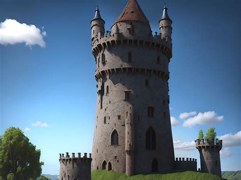 Download Ai Generated Castle Architecture Royalty Free Stock