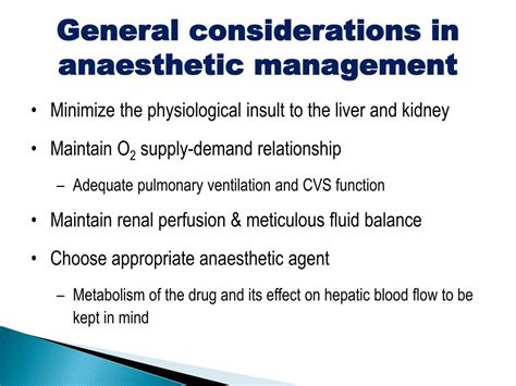 Ppt Anaesthesia For Patients With Cholestatic Liver Disease