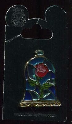 Beauty And The Beast Stained Glass Rose Disney Pin