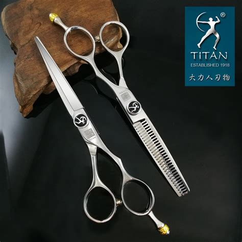 Ciseaux De Coiffure Professionnels Cobalt TITAN Coiffer Cheveux