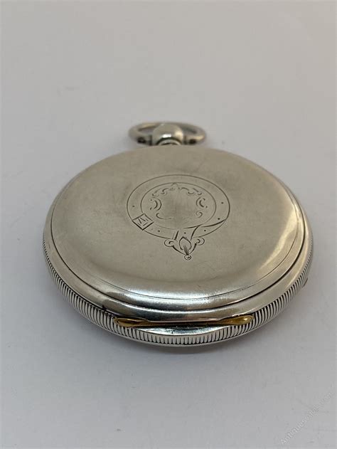 Antiques Atlas Solid Silver Chronograph Pocket Watch Chester 1882