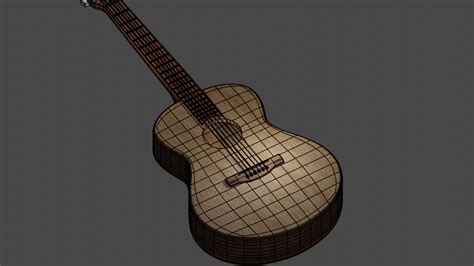 Acoustic Guitar Free 3d Model By Namora2003