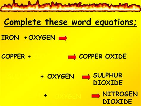 What Is Made When Different Substances Burn In Oxygen Ppt Download