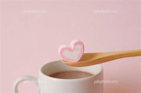 ハートのマシュマロとココア 写真素材 4884147 フォトライブラリー Photolibrary