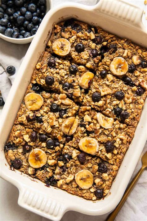 Blueberry Banana Baked Oatmeal Jar Of Lemons