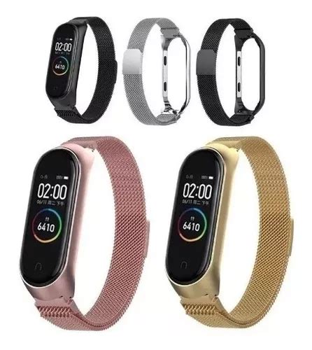 Pulseira Milanese Magnética Aço Inox Xiaomi Mi Band 3 4 MercadoLivre