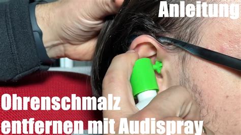 Ohrenschmalz entfernen mit Audispray Ohrenspülung benutzen zur