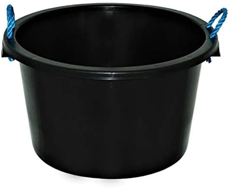 KetoPlastics 65 Litre Black Heavy Duty Plasterers Mixing Cement Muck