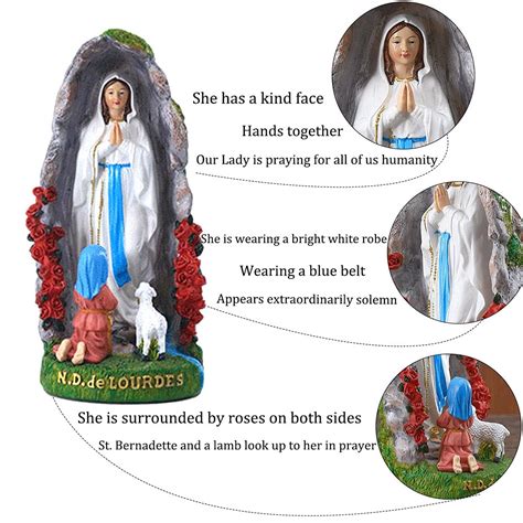 Mua Catholic Our Lady Of Lourdes Statue 8 Inch Praying Blessed Virgin