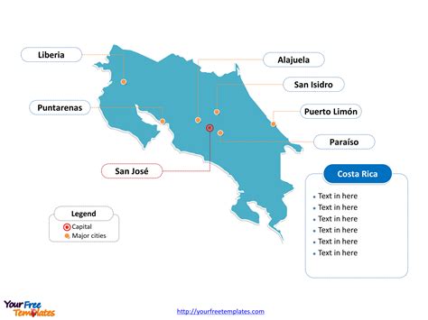 costa_rica_outline_map - Free PowerPoint Template