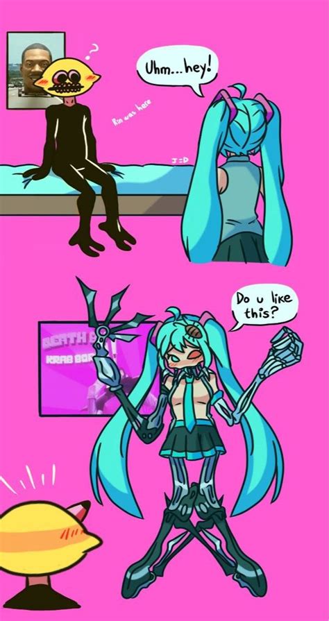 HATSUNE MIKU X LEMON DEMON Anime Character Design Funkin Hatsune Miku