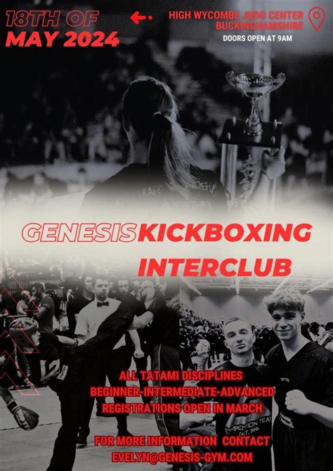 Genesis Inter Club Brockham Beare Green Dorking Kickboxing Karate Class