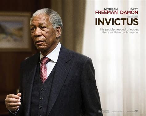 In Invictus 2009 Morgan Freeman Plays Nelson Mandela Who Inspired