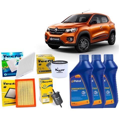 Kit Troca De Leo W E Filtros Renault Kwid Submarino