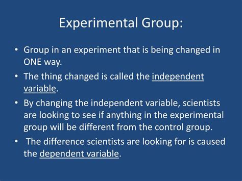 control groups  experimental groups powerpoint