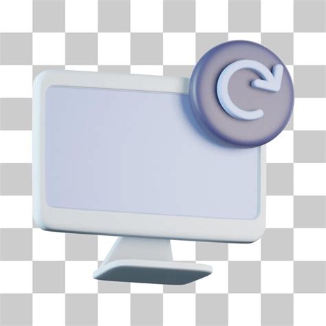 Icono 3d De Carga De Computadora Archivo PSD Premium