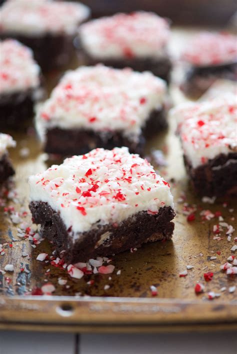 Peppermint White Mocha Brownies - With Salt and Wit