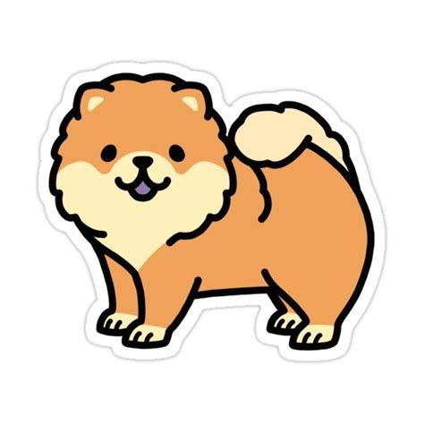 Chow Chow Sticker By Littlemandyart In 2021 Cute Easy Drawings Cute