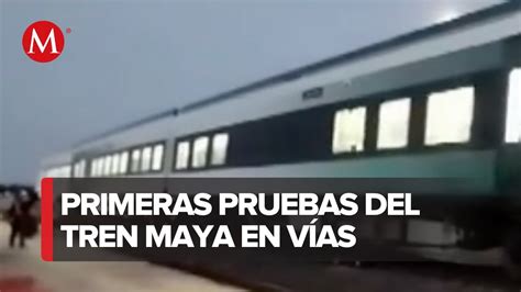 Inician Primeras Pruebas Oficiales Del Tren Maya En Quintana Roo Youtube