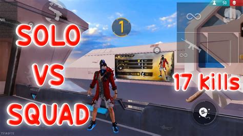 Solo Vs Squad 17 Kills 🔥 Highest Badges Alphafreefire Youtube