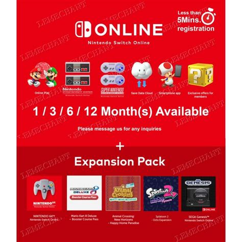 ♘Nintendo Switch Online + Expansion Pack | Lazada PH