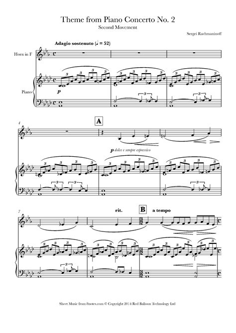 Rachmaninoff Piano Concerto 2, 18 (Sheet Music), 52% OFF