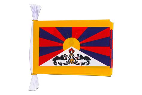 Tibet Flag Bunting 6x9 3 M Royal Uk