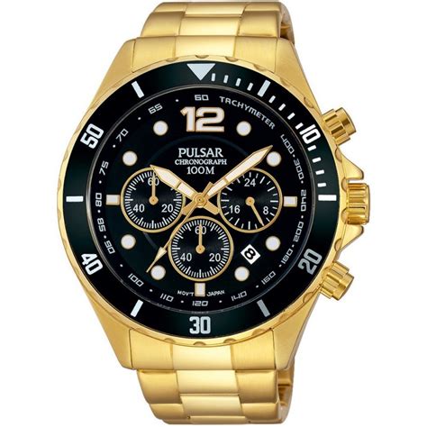 Pulsar Montre Homme Sport Chrono Acier Dor Pt X Sport