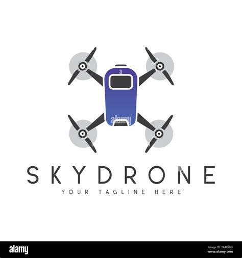 Sky Drone Logo Design Drone Camera Logotype Stock Vector Image And Art