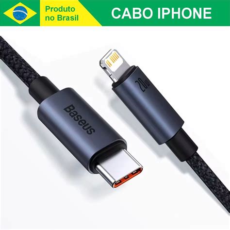 Melhor Cabo Para Iphone - Cabo para iPhone Baseus 20W | Shopee Brasil