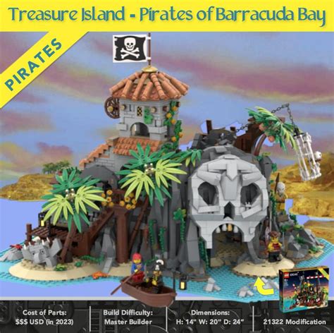 Lego Moc Treasure Island Pirates Of Barracuda Bay By Dream Build