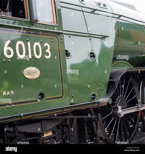 The A3 Steam Engine Flying Scotsman At The National Railway Museum In