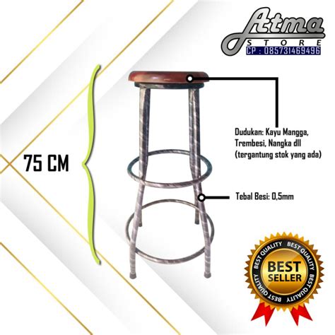 Jual Kursi Bar 75cm Kursi Cafe Kursi Tinggi Shopee Indonesia