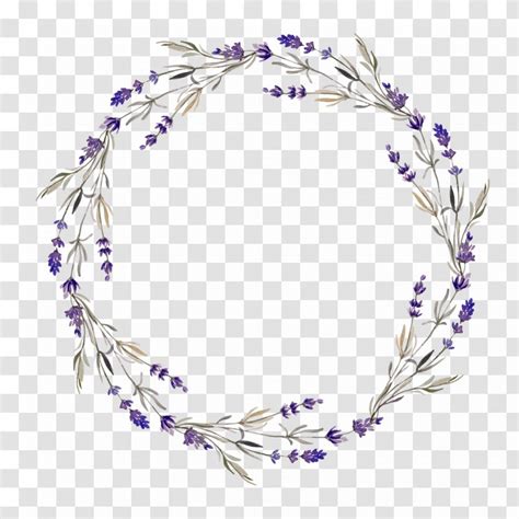 Lavender Flower Wreath Clip Art Body Jewelry Transparent Png