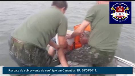 Resgate De Sobrevivente De Naufr Gio Em Cananeia Sp Em