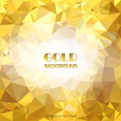 Golden Geometric Polygon Background Graphics