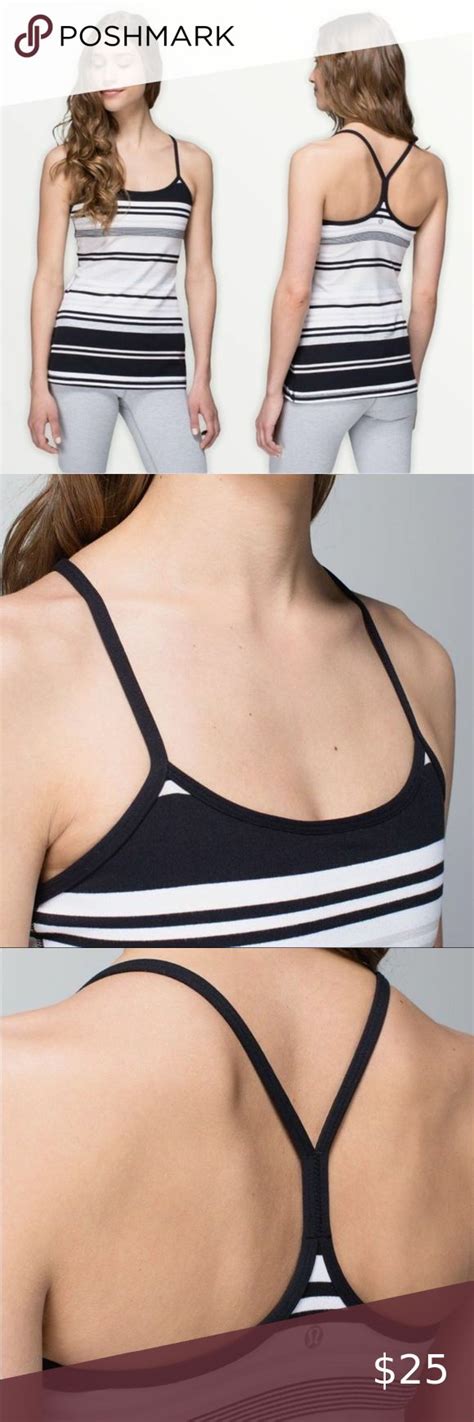 Lululemon Power Y Tank Groovy Stripe Static Clothes Design Women