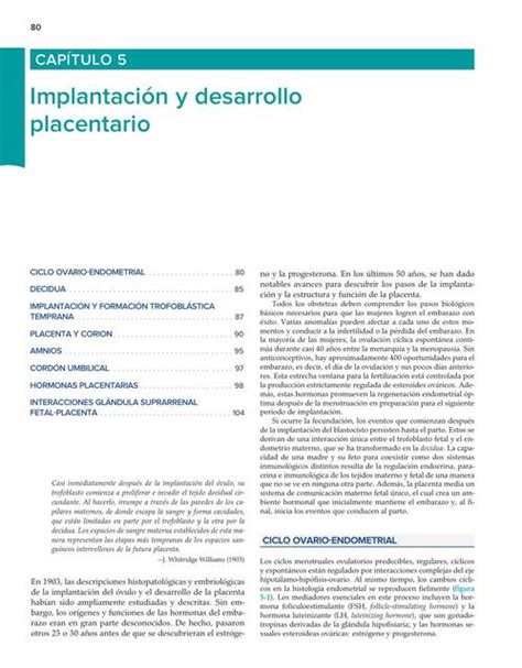 Cap Tulo Implantaci N Y Desarrollo Placentario Andres Udocz