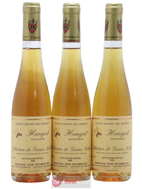 Acheter Gewurztraminer Sélection de Grains Nobles Grand Cru Hengst Zind