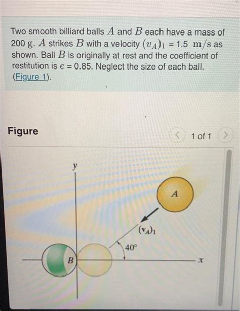 Solved Two Smooth Billiard Balls A And B Eac