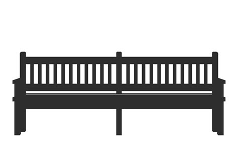 Bench Icon Isolated On White Background Park Icon Bench Vector Illustration In Flat Style